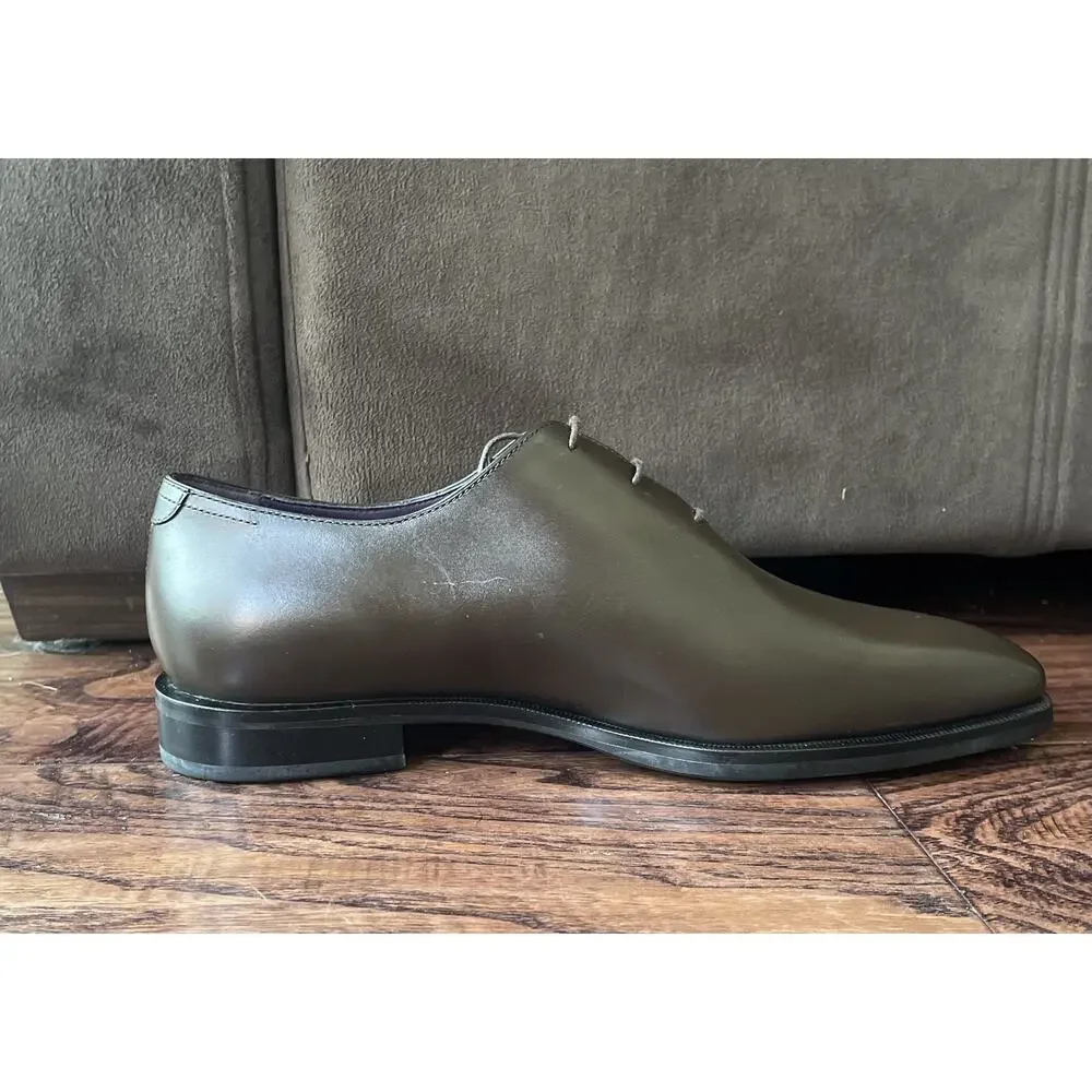 $3,100 NWOB Berluti Wholecut Oxfords Alessandro Brown Leather Size 7.5(41.5)